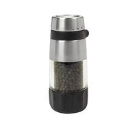 OXO Good Grips – Molinillo manual para pimienta, acero inoxidable, sin derrames, plateado