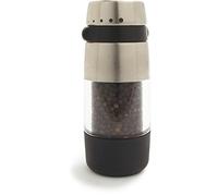 OXO Good Grips - Molinillo manual para pimienta de acero inoxidable, sin derrames, color plateado