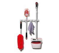 OXO Good Grips Organizador de fregona y escoba montado en la pared
