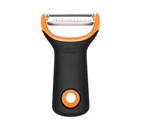 OXO Good Grips - Pelador de patatas y verduras de acero inoxidable, corte juliana, color naranja