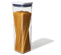 OXO Good Grips Container-Small Square Tall 2.1 L Contenedor Pop 5,7 l para Alimentos para Mascotas y Mucho más, Inoxidable, 2.1L