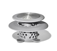 OXO Good Grips - Protector de Drenaje de Pelo de Acero Inoxidable