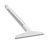 OXO Good Grips Rasqueta Extensible de Aluminio | Mango telescópico inoxidable con hoja flexible de silicona, Secado sin rayas para cristales de ducha, espejos y ventanas