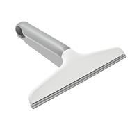 OXO Good Grips Rasqueta Multiusos con Gancho | Hoja flexible de silicona para un secado sin rayas, Mango antideslizante, Ideal para cristales de ducha, espejos
