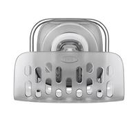 OXO Good Grips - Recipiente para estropajos de cocina con ventosa StrongHold, con ranuras de drenaje y apto para lavavajillas