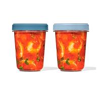 OXO Good Grips Contenedor Twist & Stack 900 ml – Paquete de 2, Hermético y Apilable