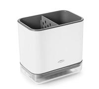 Oxo Good Grips Utensilienhalter Für die Spüle Carrito de Plástico para Fregadero, Blanco, 14.8 x 9.9 x 14.2 cm, Inoxidable, 21.33 x 12.06 x 15.87 cm