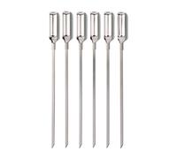 OXO Outdoor Juego de Brochetas de Acero Inoxidable, 6 Piezas