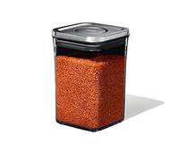 OXO POP Recipiente de acero cuadrado pequeño bajo, 1 L