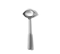 OXO Steel Cazo | Cuenta con dos picos de vertido, por lo que resulta cómodo para cocineros tanto diestros como zurdos