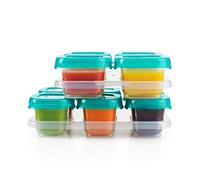 OXO Tot Juego de bloques de bebé de 12 piezas, color verde azulado