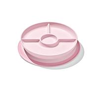 OXO Tot Stick and Stay - Plato dividido con ventosa - Blossom