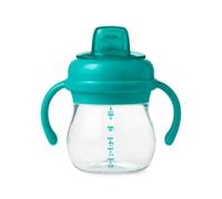 OXO Tot Transitions - Vaso con boquilla suave con asas extraíbles, color verde azulado, 6 onzas