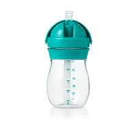 OXO Tot Transitions - Vaso con pajita de 9 onzas, color verde azulado
