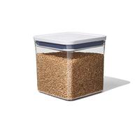 OXO x Contenedor Pop Good Grips-5,7 l para Alimentos para Mascotas y Mucho más, Inoxidable, Blanco, 2.6L
