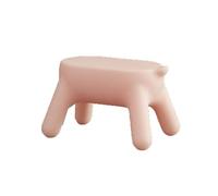 OXOAMP Escabel Taburete de plástico Creativo, Taburete for Asiento móvil, Taburete Moderno y Bonito for Cambiar Zapatos de Porche, Taburete Creativo for Sala de Estar Cómodo(Pink)