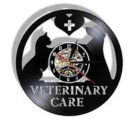 OXOAMP Hospital de Atención Veterinaria Reloj de Pared Funciona con Pilas,30 cm diámetro,Reloj de Pared con números decoración de Pared Relojes de Pared