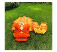 OXOLAMRIN Traje tradicional chino para la danza del león, Disfraz de león y dragón 15 cm for danza del el, multicolor, for Festival Primavera chino al aire libre(Orange)