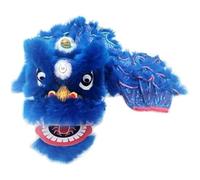 OXOLAMRIN Traje tradicional chino para la danza del león, Disfraz de león y dragón 15 cm for danza del el, multicolor, for Festival Primavera chino al aire libre(Blue)