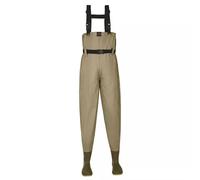 OXOLAMRIN Vadeadores de Cadera, vadeadores de Pesca, Vadeadores de Cadera for Hombre y Mujer con Tirantes, for Pesca y Caza, en Gris y marrón, Tallas 5-11 del Reino Unido(Brown,5)