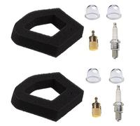 OxoxO 17211-Z0Z-000 Filtro de aire Filtro de combustible Primer Bombilla para Honda GX35 HHT35 HHT35S String Trimmer Brush Cutter (2 juegos)