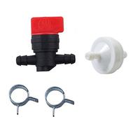 OxoxO 394358 394358S 5098h 5098 K filtro de combustible con 1/4 "inline Válvula de gas combustible cortar 493960 494768 698183 para Briggs & Stratton Cortacésped
