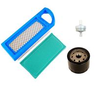 OxoxO 698083 Filtro de aire con filtro de aceite 795890 394358 Filtro de combustible para motores de tractor Briggs & Stratton Intek 15.5 y 17-17.5HP