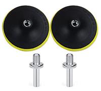 OxoxO Almohadilla de respaldo con gancho y bucle de 7 pulgadas / 180 mm Lijadora orbital Almohadilla de lijado Adaptador de taladro M14 (paquete de 2)