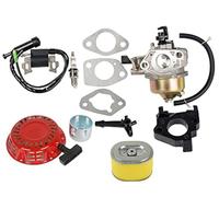OxoxO Kit de carburador 16100-ZE2-W71 con filtro de aire Bobina de encendido Arrancador de retroceso compatible con motor Honda Gx240 Gx270 8HP 9HP