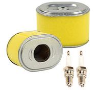OxoxO Paquete de 2 filtros de aire de repuesto con bujía compatible con GX140 GX160 GX200 5HP 5.5HP 6.5HP Generador de motor Bomba de agua