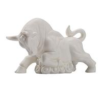 OxSculptures and Estatuas Decoración del hogar, Feng Shui Animal Figurilla Cerámica Hogar Oficina Escritorio Lucky Decoraciones Zodíaco Año del Buey,