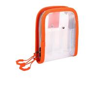 Oxtxuzdm 1. Estuche transparente para anzuelos de calamar con 6 compartimentos, bolsa portátil para aparejos de pesca con cremalleras de 2 vías, solución de almacenamiento de equipo de pesca multiusos