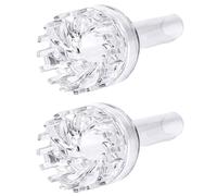 Oxtxuzdm 2 lotes de absorbentes de aceite para peceras transparentes, universales, varios tamaños, removedor de película de aceite para varios acuarios, espumadores de aceite acrílico transparente