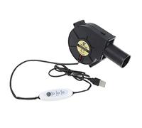 Oxtxuzdm 9733 - Ventilador de barbacoa al aire libre de 97 mm, soplador de aire eléctrico ajustable para picnic, camping, barbacoa, parrilla, herramienta de fuelle para W Air D