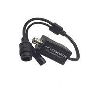 Oxtxuzdm Adaptador analógico a convertidor 4 en 1 para cámaras de seguridad CCTV con entrada BNC RJ45 salida H.265 RTSP 1080P convertidor CCTV remoto