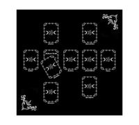 Oxtxuzdm Adivinaciones Mantel de lectura de cartas de astrología Tarots mantel altares tela adivinaciones juego de mesa accesorios altares tarots paño