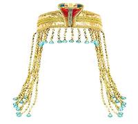 Oxtxuzdm Aro de pelo de serpiente egipcia dorada con serpientes para cosplay, diadema vintage para fiesta, accesorio gótico, para Halloween, para mujer