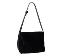 Oxtxuzdm Bolso de hombro retro de moda, espacioso, interior de gamuza, bolso cruzado con correa ajustable, resistente al desgaste, para el trabajo, viajes, moda, casual, desarmar, Black, One Size