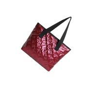 Oxtxuzdm Bolso de mano acolchado con cremallera, bolsas de compras grandes acolchadas con cremallera para viajes, trabajo, laptop, bolsa de mano acolchada para mujer, Red