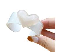 Oxtxuzdm Brazalete Abierto Ajustable De Joyería Acrílica con Corazón Melocotón Y Gelatina para Mujer Accesorios Pulsera Elástica Estética Dopamina