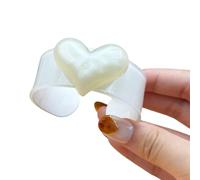 Oxtxuzdm Brazalete Abierto Ajustable De Joyería Acrílica con Corazón Melocotón Y Gelatina para Mujer Accesorios Pulsera Elástica Estética Dopamina