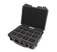 Oxtxuzdm Caja de reloj portátil con 2/8/12/20 ranuras, organizador de almacenamiento de EVA, a prueba de golpes, impermeable, organizador de accesorios