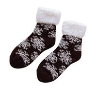 Oxtxuzdm Calcetines de esquí de algodón para mujer, forro térmico, diseño de copo de nieve, para uso doméstico, aventuras de nieve, esquí de felpa para mujer, Copos de nieve bajo cof, Talla única