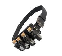 Oxtxuzdm - Cinturón de piel sintética vintage con bolsillos para botellas de alquimista, cinturón medieval para fiesta con estampado en relieve, cinturón medieval, Negro, talla nica