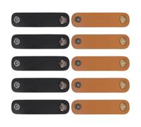 Oxtxuzdm Clip de retención de bufanda de moda, 10 piezas de piel sintética con botón de metal, cierres seguros, suministros de costura para el hogar, accesorio de clip para bufanda