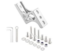 Oxtxuzdm Conversor de luz de nariz de aluminio para bicicleta, soportes plegables para bolsas, conversiones de luz, asientos, fácil de instalar, adaptador de soporte para bicicletas, portadores