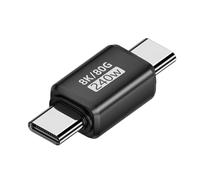 Oxtxuzdm Convertidor USB 0 tipo C de velocidad rápida, video 8K60hz y 240 W, carcasa de metal para portátiles, tabletas, teléfonos, convertidor USB C