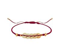 Oxtxuzdm Cordón rojo tejido a mano con intrincado dije de dinero, cuerda hecha a mano, adecuado para ocasiones auspiciosas, árbol del dinero, talla única, como se describe