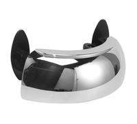 Oxtxuzdm Cristal retrovisor de motocicleta de montaje central frontal de 180 grados, gran angular, cobertura panorámica horizontal para mejorar el montaje central delantero