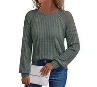 Oxtxuzdm Cuello redondo contemporáneo adornado con botones en la parte superior del hombro, prenda ligera de poliéster para el trabajo y el ocio, cuello redondo y hombros huecos, J, XXL